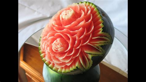 How To Make A Watermelon Carving Art With Fruit And Vegetables By Jp