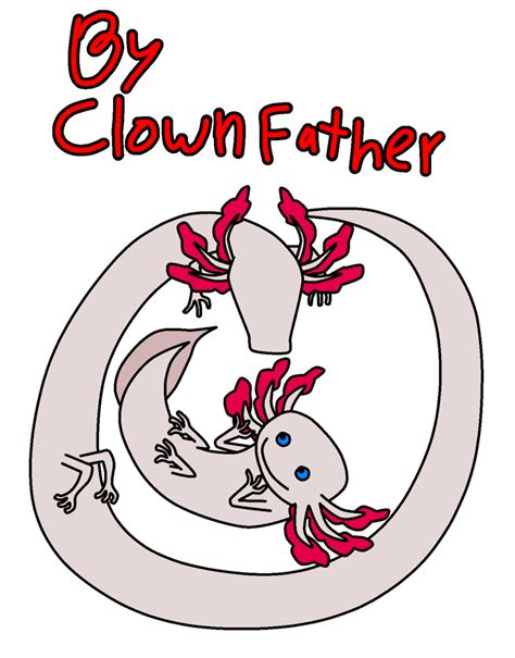 259023 safe artist clownfather amphibian axolotl feral ambiguous gender ambiguous only