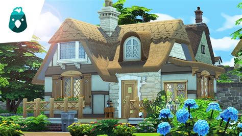 Cottage Starter 🐌🏡 The Sims 4 Cottage Living Speed Build Youtube