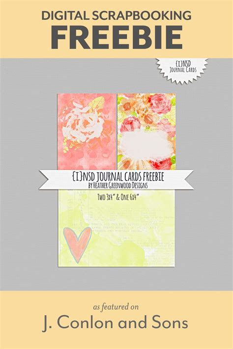 Roses Pocket Cards Freebie From Heather Greenwood Designs J Conlon