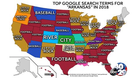 Главная штаты сша штат арканзас (state of arkansas). Map of the top Google search terms for "Arkansas" in 2018