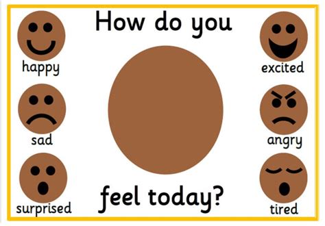 Printable Feelings Mat Emotions How Do You Feel Today Asd Etsy