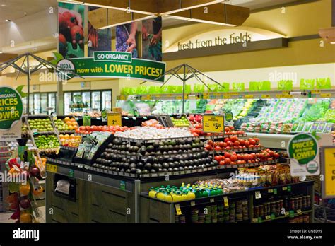 Fresh Produce And Vegetable Section At A Safeway Grocery Store Salida