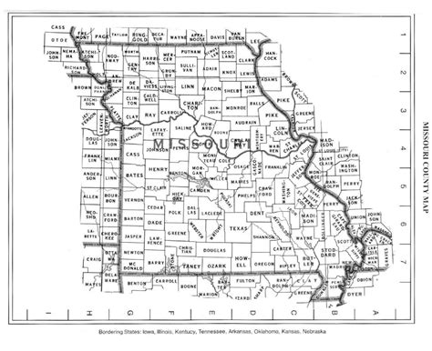 Map Of Counties In Missouri World Map