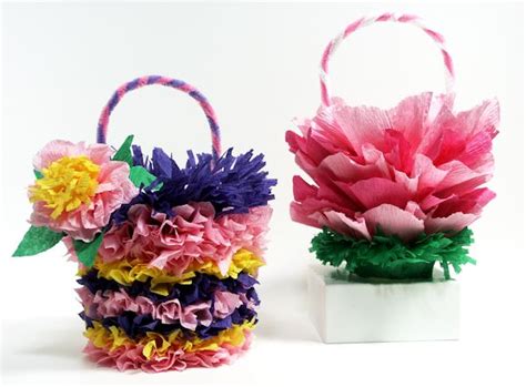 How To Make May Baskets With Crepe Paper Artofit