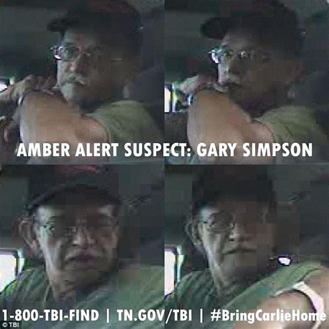 Gary Simpson Who Abducted Nine Year Old Tennessee Schoolgirl Pictured Daily Mail Online