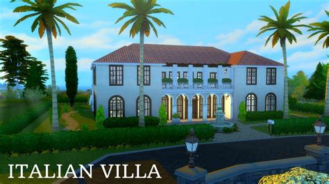 Italian Villa The Sims 4 House Building Youtube
