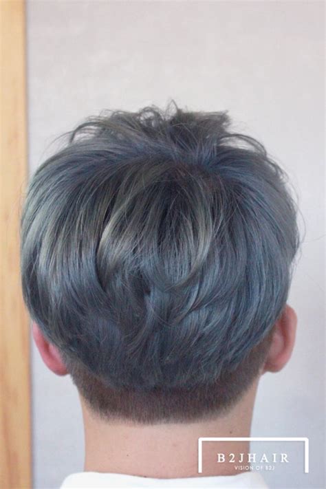 Trendy men blue hairstyles 2016 | blue grey hair, bold. The "Cool-Guy" Hair Color - Kpop Korean Hair and Style