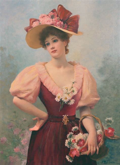 Ballavoine Jules Frédéric Young Woman With Flowers Flickr