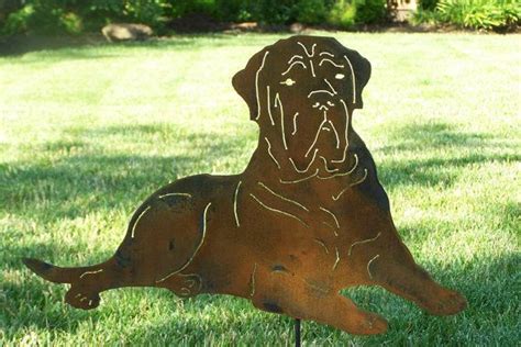Mastiff Steel Art Dog Metal Stake Spring Garden By Yourbreednsteel 28