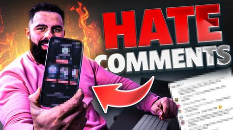 Reacting To My Hate Comments Youtube