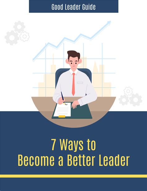 7 Ways To Become A Better Leader Brochura Template