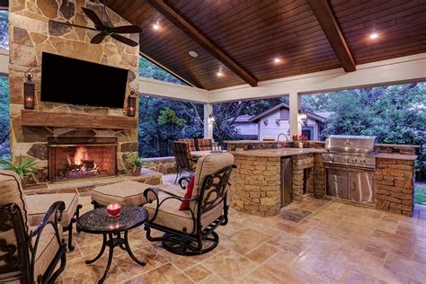Stunning Outdoor Living Space Created By Texas Custom Patios Outdoor