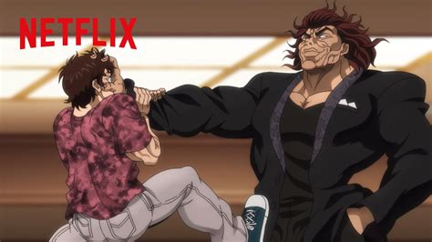 Yujiro Disciplines Baki Baki Hanma Season The Father VS Son Saga Clip Netflix Anime