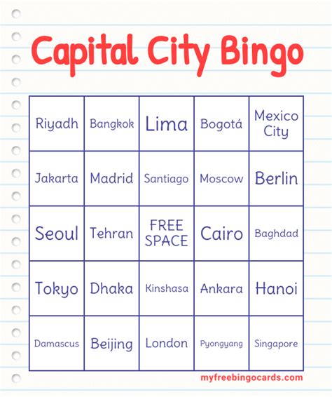 Capital City Bingo