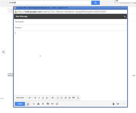 Gmail Popup Compose