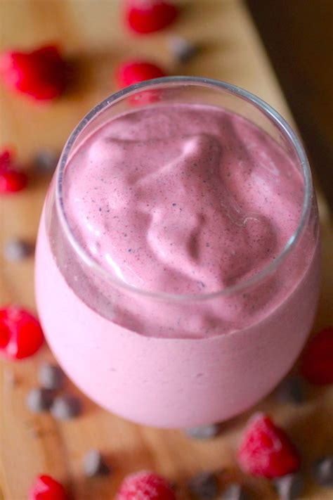 Raspberry Chip Smoothie Dashing Dish Delicious Drink Recipes Yummy