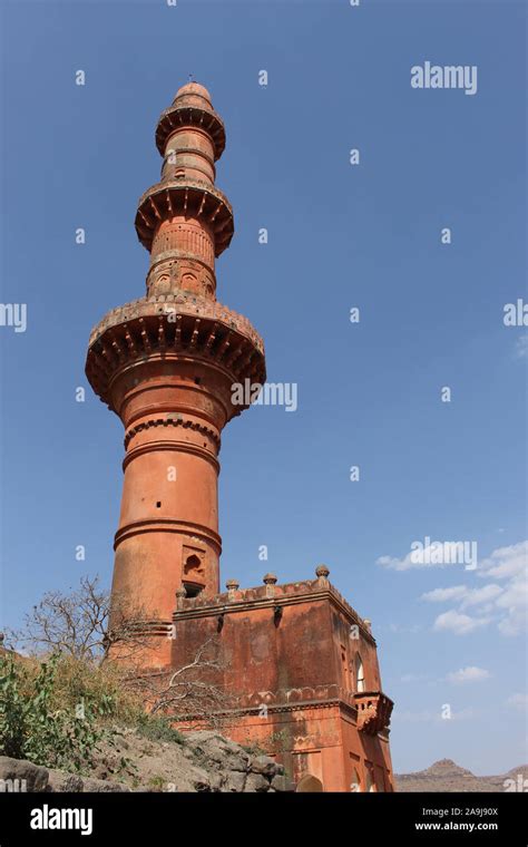 Chand Minar Or The Tower Of The Moon A Medieval Tower In Daulatabad