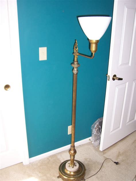Free delivery and returns on ebay plus items for plus members. Antique Brass and Marble Base Floor Lamp with Decorative ...