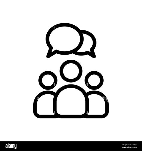 Group People Communication Icon Stock Vector Image And Art Alamy