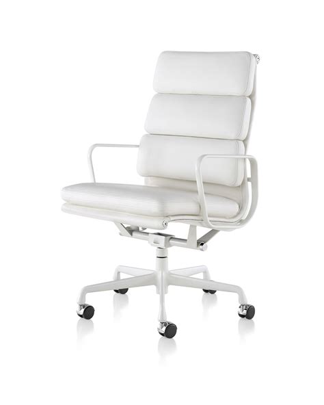Turn collar counterclockwise while holding chair arm to raise: Eames Soft Pad Executive Chair | Chair pads, Padded lounge ...