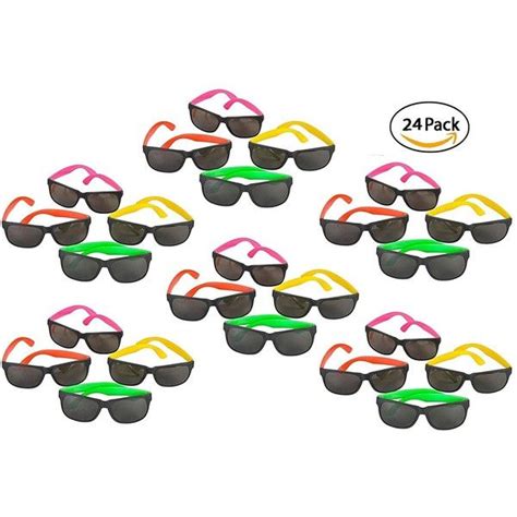 24 pack 80 s style neon party sunglasses fun t party 50 ils liked on