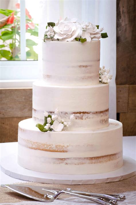 Naked Cake Wedding White Cabane Sucre Constantin