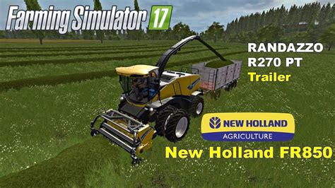 Fs 17 Mods Fr 850 Forage Harvester Collecting Grass Youtube
