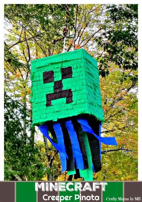 How To Make A Diy Minecraft Creeper Pinata Crafty Mama In Me