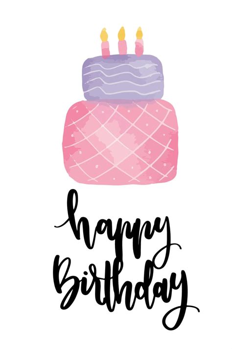 Wish Happy Birthday With These Stylish Ready To Print Cards With