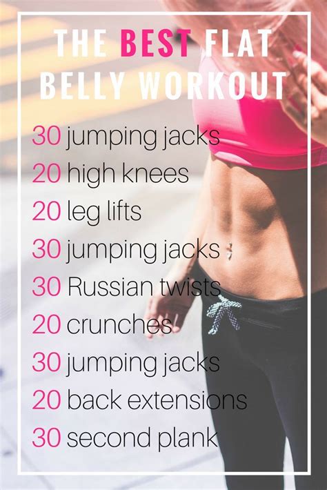 The Best Flat Belly Workout You Can Do At Home No Equipment Needed And Only Takes 15 Minutes