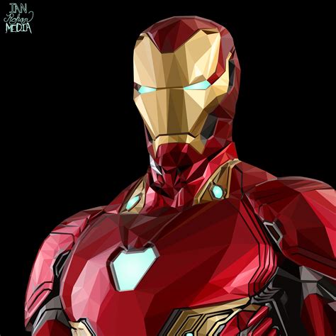 Low Poly Iron Man Mk L Fan Art Rcomicbookart