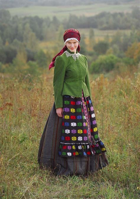 Lithuania Suvalkija Suvalkietės Kostiumas Folk Clothing Folk