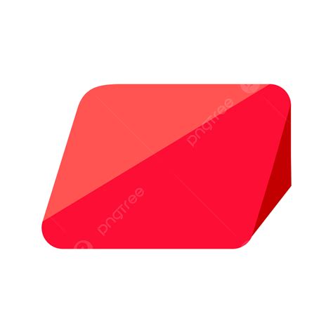 Three Dimensional Clipart Vector Red Three Dimensional Triangle Red