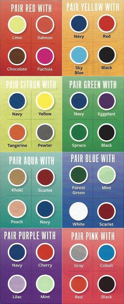 pinterest inspirtations fashion infographic color pairing color combos