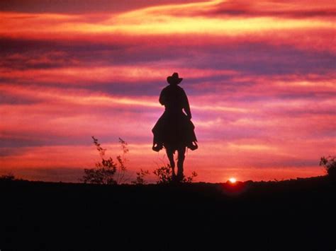 Cowboy Riding Off Into Sunset Wallpaper Free Horse Wallpaper Sunset
