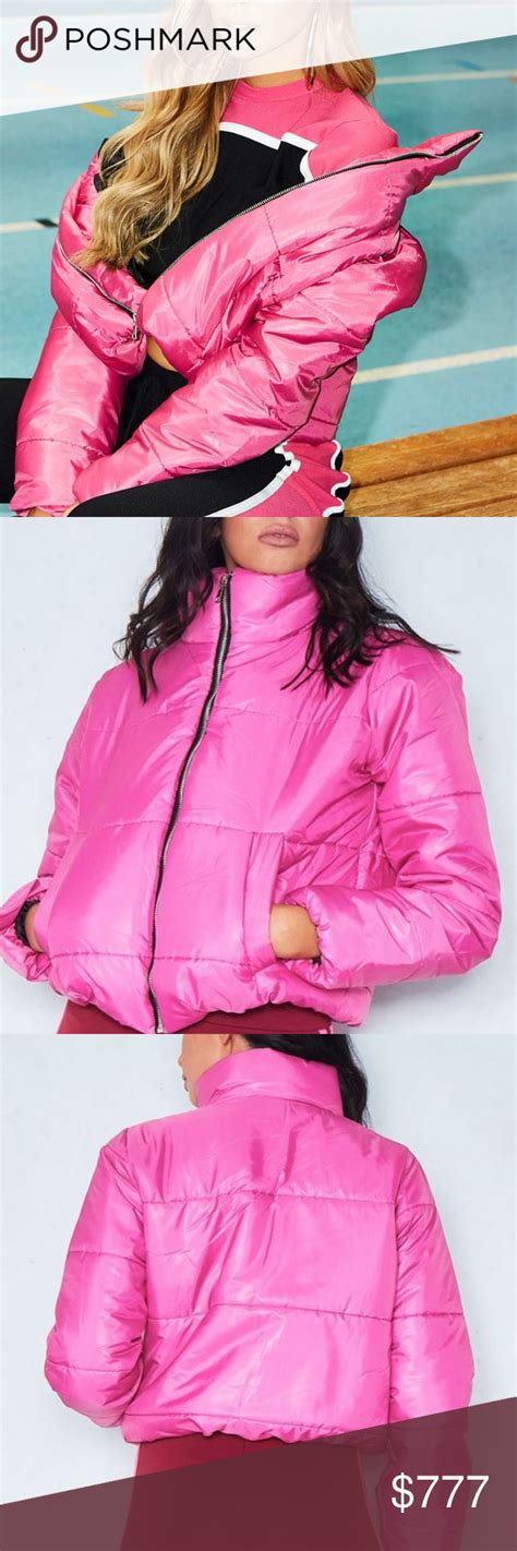 barbie hot pink puffer jacket pink puffer jacket pink puffer coat hot pink