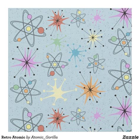 Retro Atomic Fabric Retro Fabric Fabric Retro