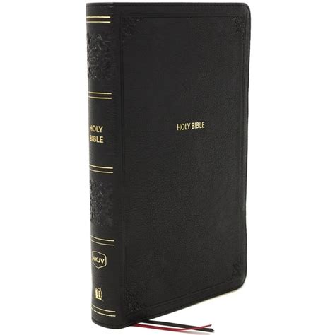 Nkjv Reference Bible Personal Size Large Print Leathersoft Black Thumb Indexed Red Letter