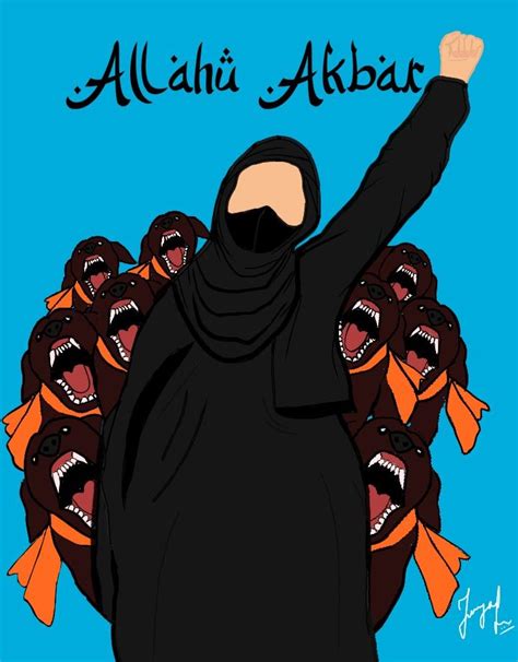 Allahu Akbar Allahu Akbar Girl The Hijab Girl Comic Book Cover