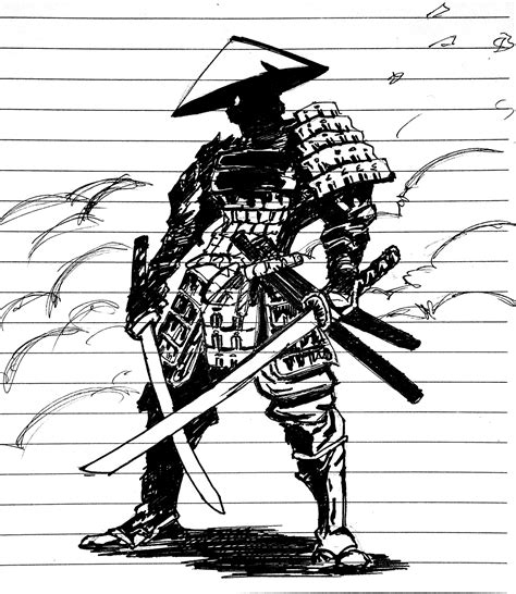 Artstation Samurai Ink Sketch