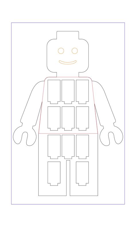 Lego Minifig Display Vector File Make Your Own On A Cnc Etsy