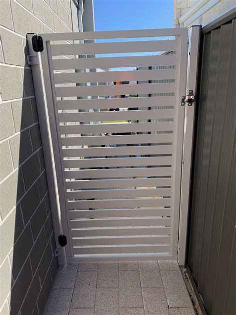 Aluminium Slat Gates in Jindalee — Craftsman Fencing