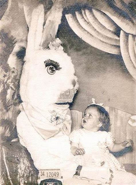 These Creepy And Disturbing Vintage Easter Bunny Photos That Will Make