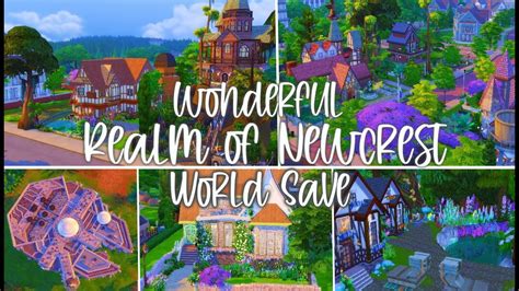 Realm Of Newcrest Fantasy World Save File 🔮 The Sims 4 Save File