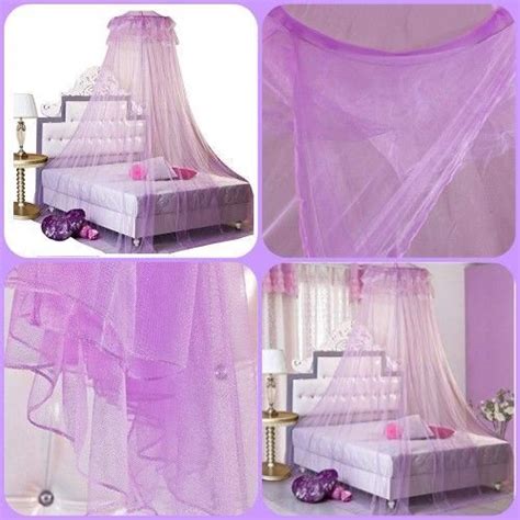 Bed canopy ideas using curtains. Purple bedroom Accessories - Details about Canopies For ...