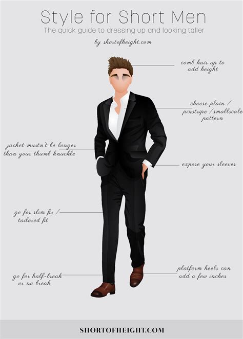 Heres A Style For Short Men Infographic To Help You Be
