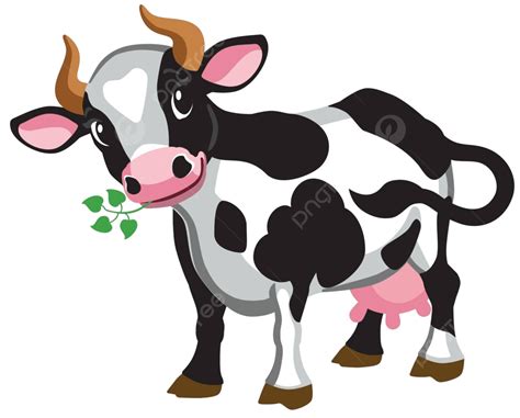 Cartoon Cow Milk Agriculture Livestock Vector Milk Agriculture