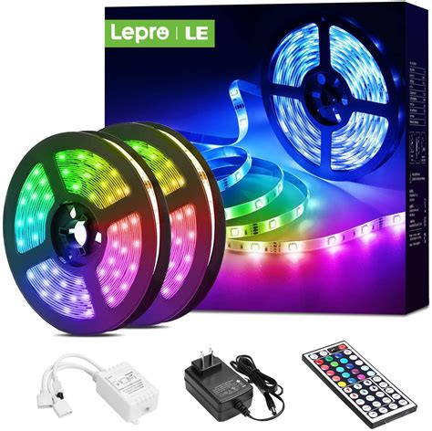 Lepro Led Strip Lights 328ft Rgb Led Lights Strip With 44 Keys Ir