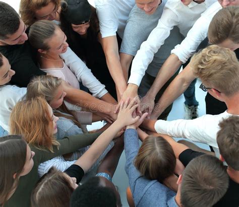 Group Of Young People Showing Their Unity Stock Image Image Of People